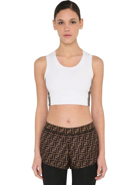 fendi blouse white|genuine fendi tank top.